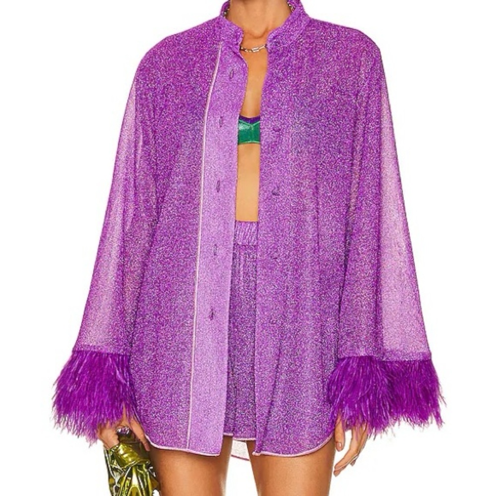 Oseree Lumiere Plumage Long Shirt